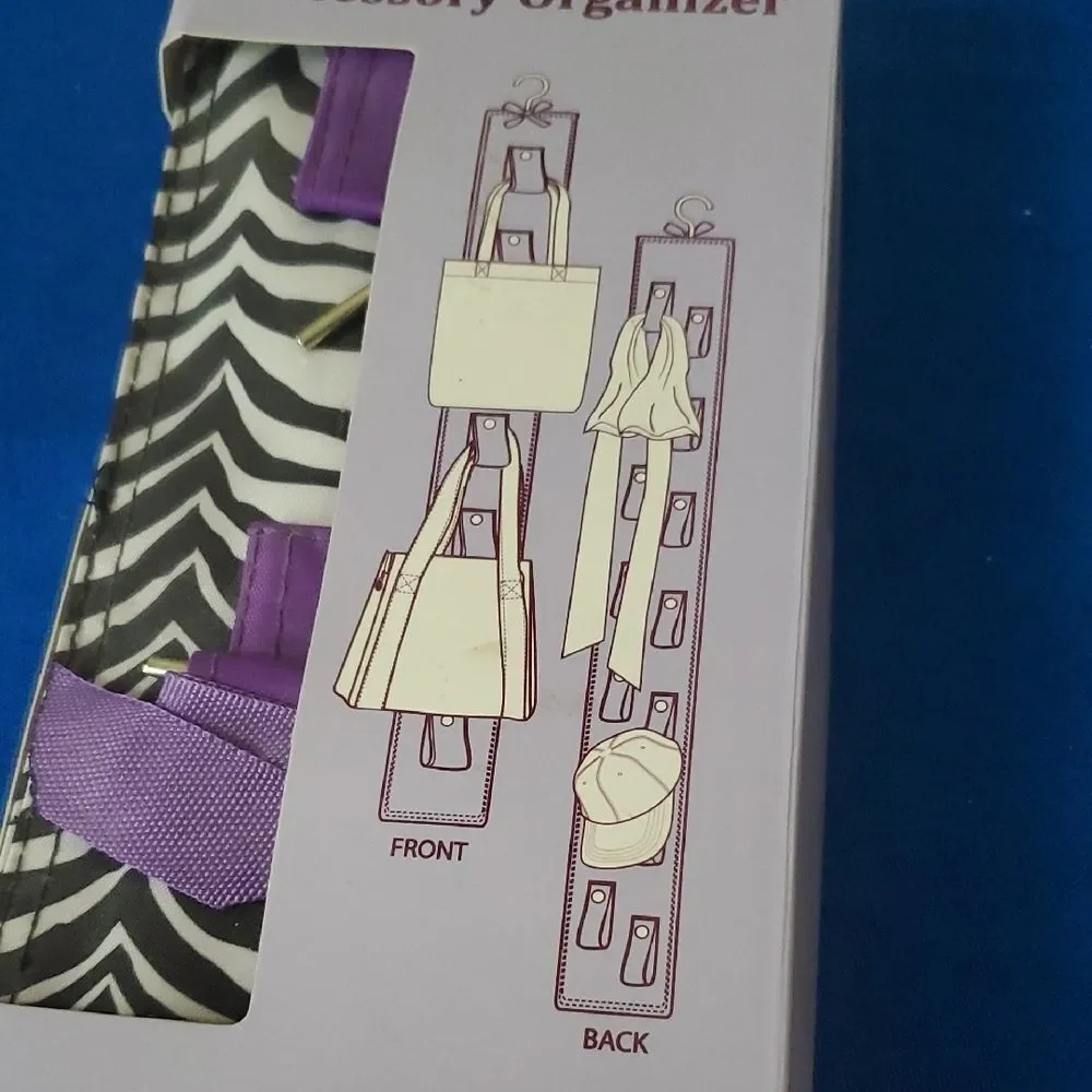 Cul-de-sac Purple and Black Accessory Organizer
